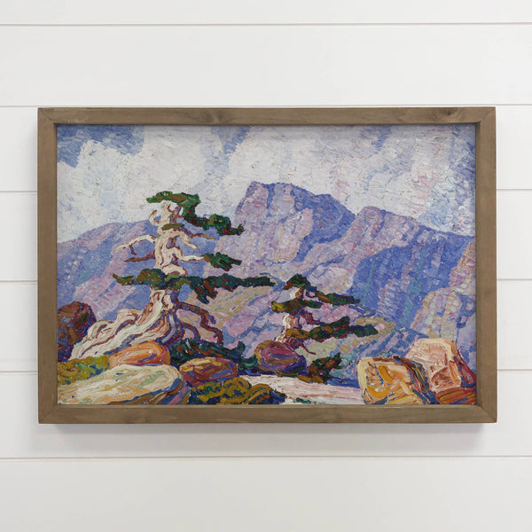 Timberline Colorado - Landscape Canvas Art - Wood Framed Art