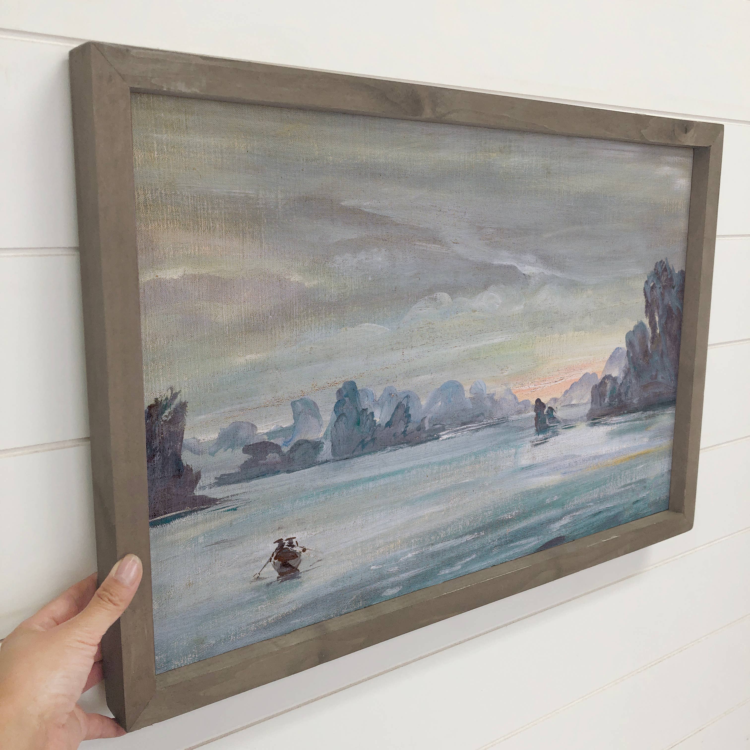 Ha Long Bay Vietnam - Bay Landscape Canvas Art - Wood Framed