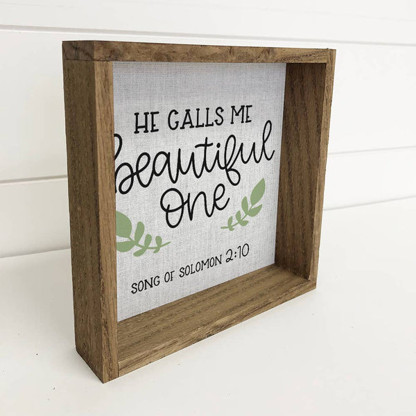 He Calls Me Beautiful One Wall Art - Inspiring Canvas Art