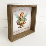 Cottage Fairy Believe in the Power of Wings - Fairy Wall Art