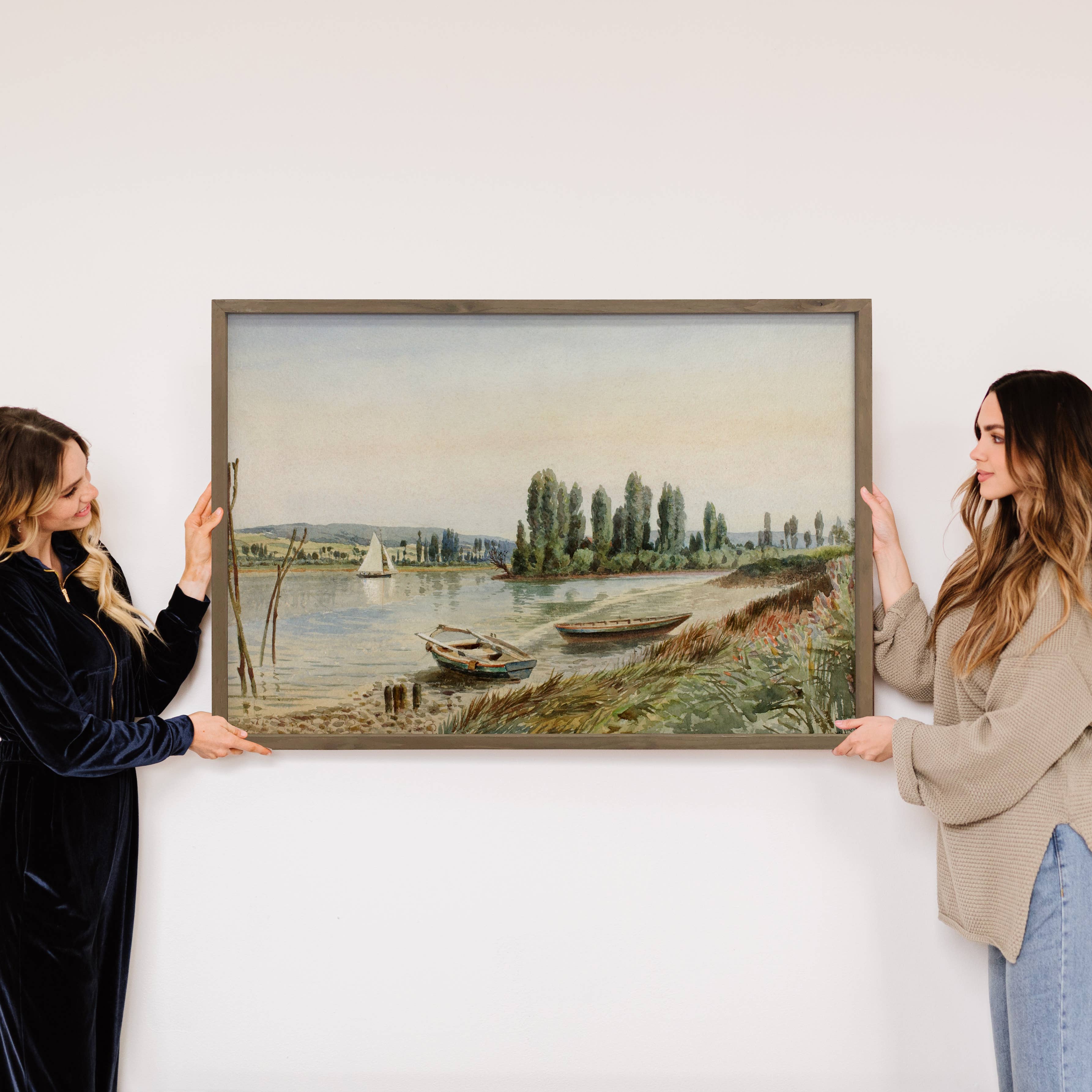 Idyllic Countryside - Country Landscape Canvas Art - Framed