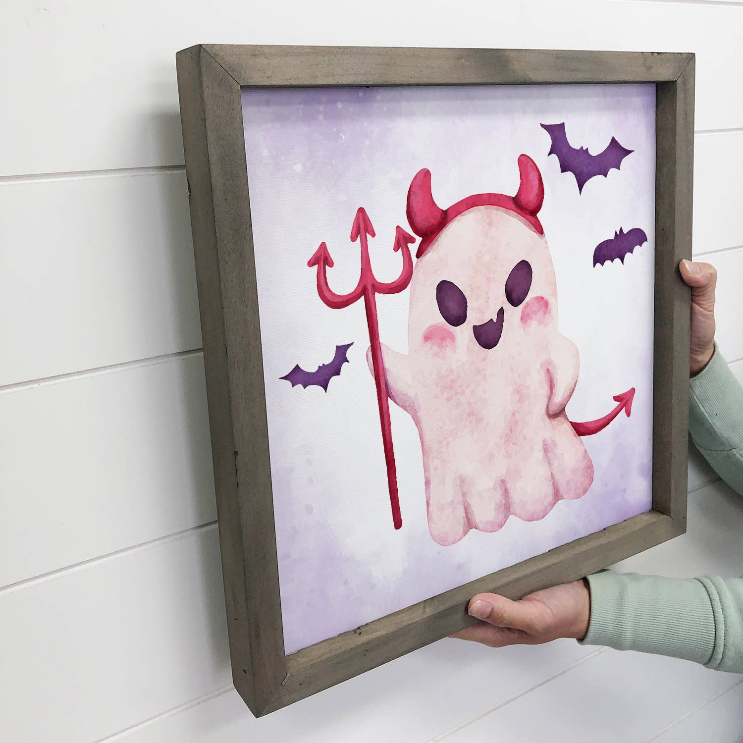 Cute Ghost Devil - Cute Ghost Dressed Up - Halloween Art