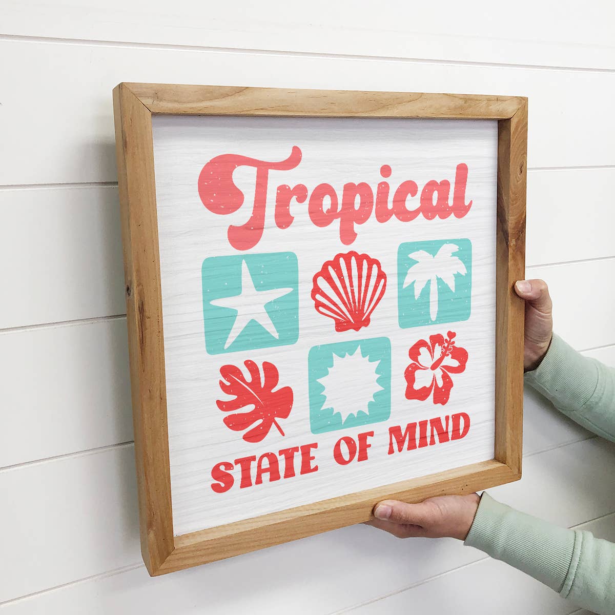 Tropical State of Mind - Beach Canvas Art - Wood Framed Art