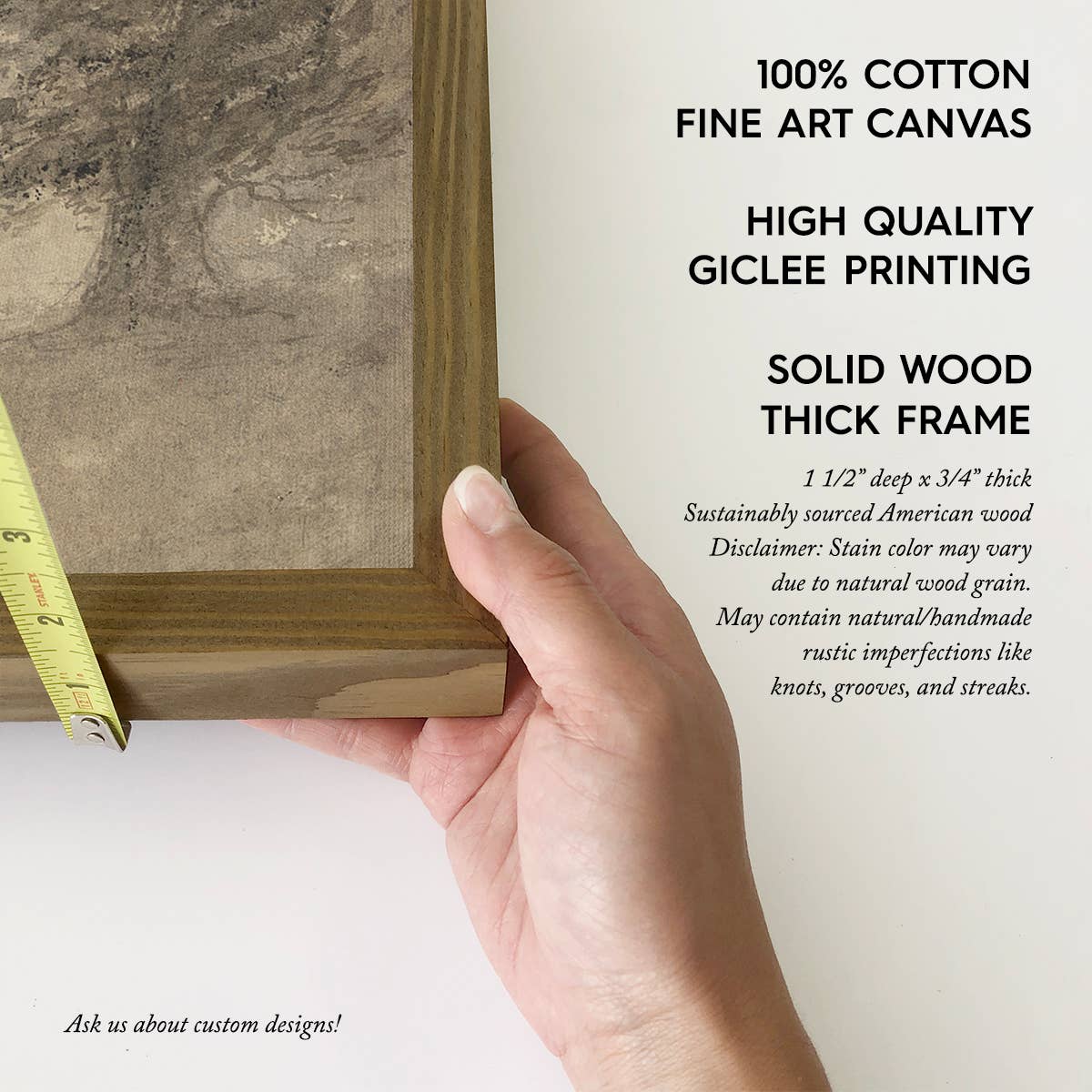 Overhanging Tree - Landscape Canvas Art - Wood Framed Art