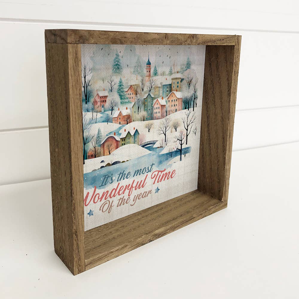 It's the Most Wonderful Time of the Year - Vintage Canvas