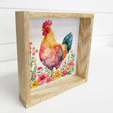 Spring Chicken Bright Blooms - Spring Chicken Canvas Art
