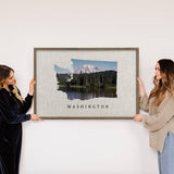 Customize Any State Wood Wall Art Washington State Overlay