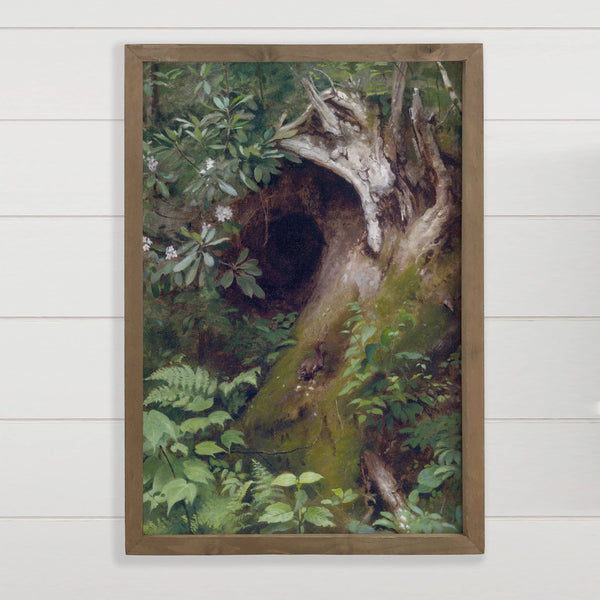 Forest Squirrel - Forest Animal Canvas Art - Wood Framed Art