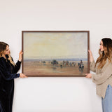 Vintage Migration - Desert Landscape Canvas Art - Framed Art