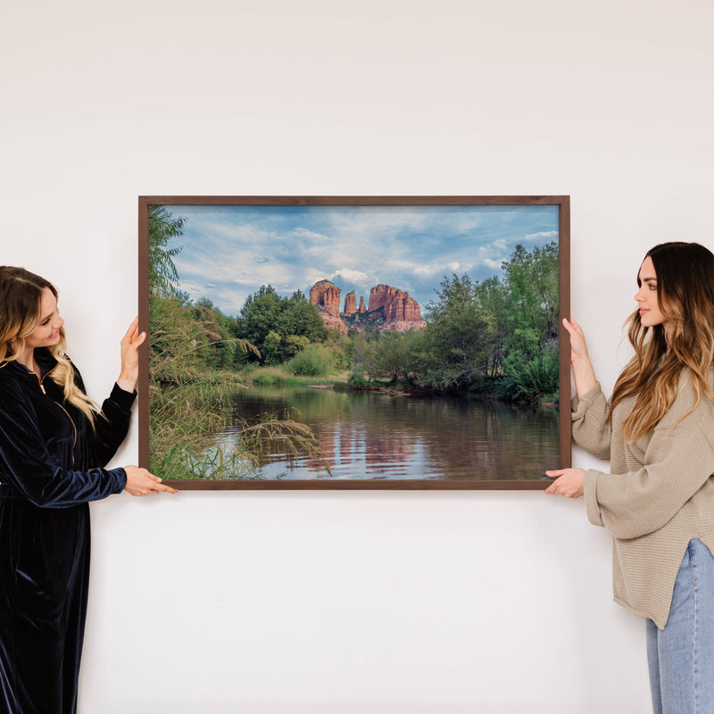 Cathedral Rock in the Distance - Framed Nature Photograph