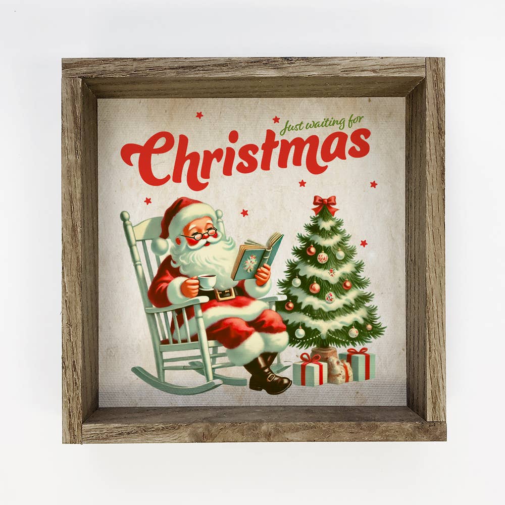 1950's Just Waiting for Christmas - Christmas Canvas Art