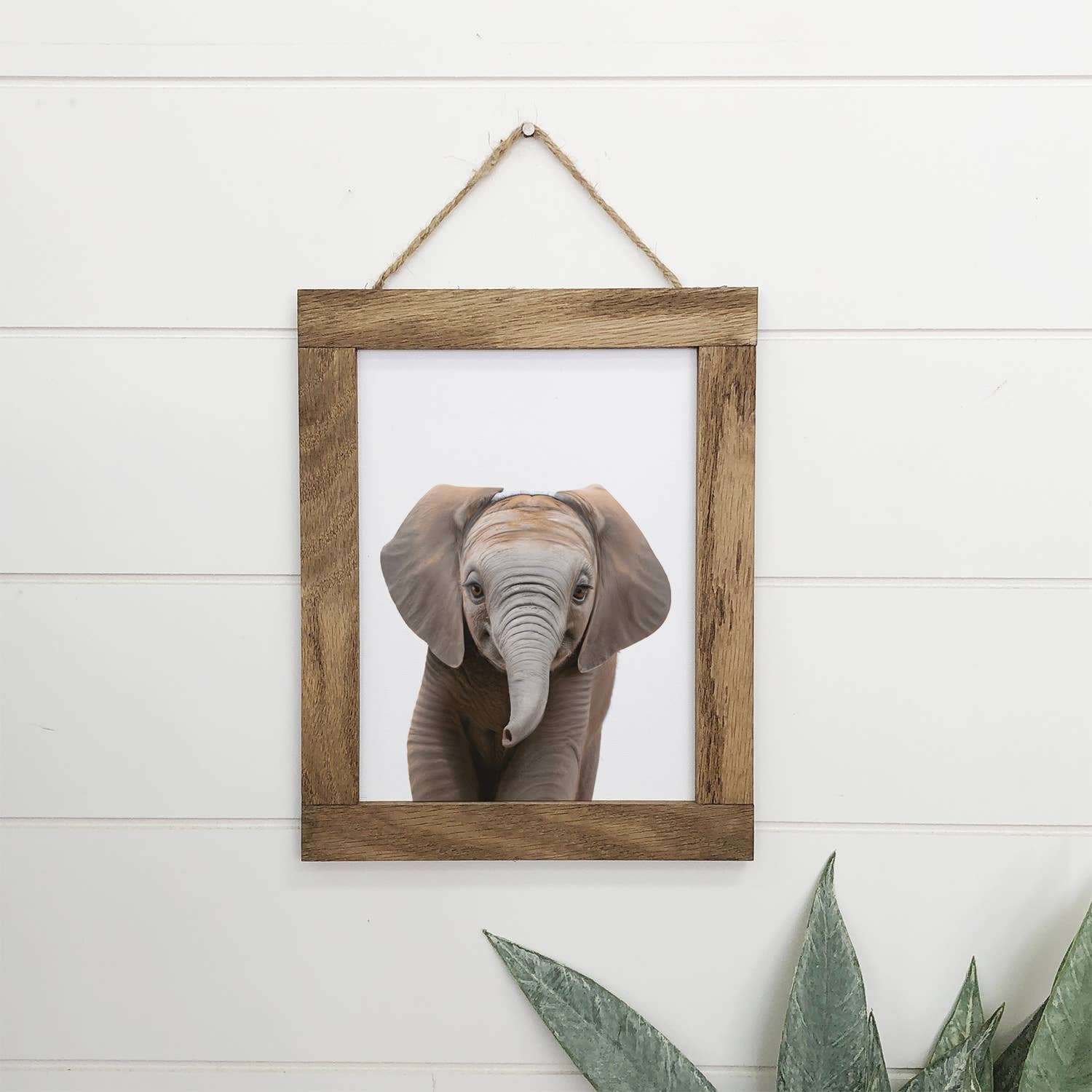 Baby Elephant Wood Sign Cute Animal Nursery Wall Art