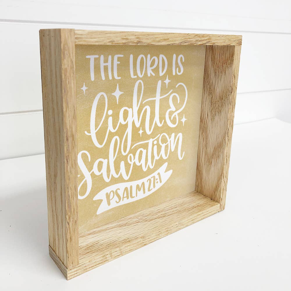 The Lord is Our Light Wall Art - Scripture Word Art - Framed