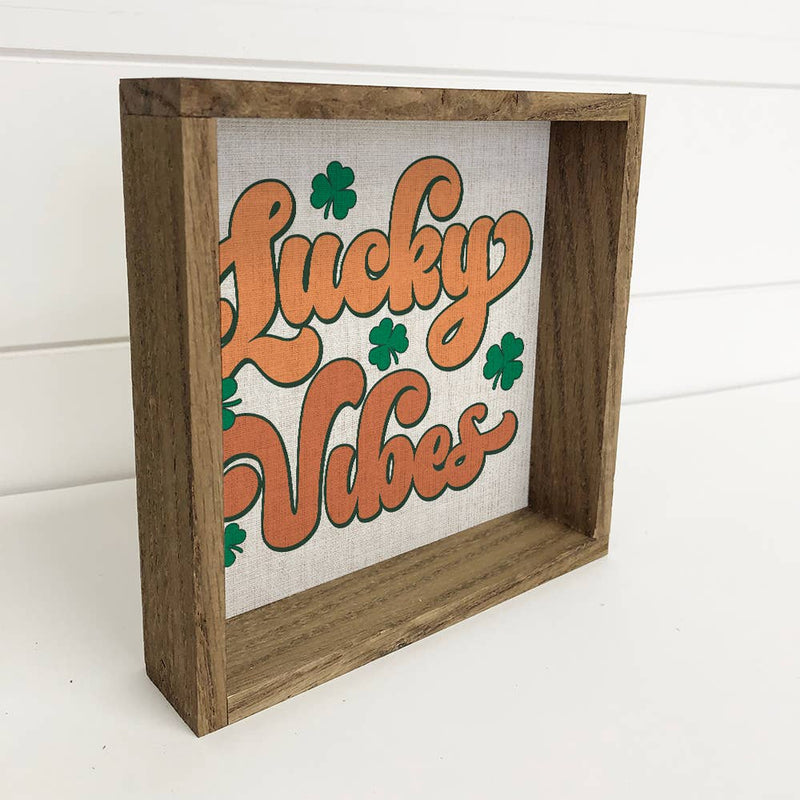 St. Patrick's Lucky Vibes - St Patrick's Day Canvas Art