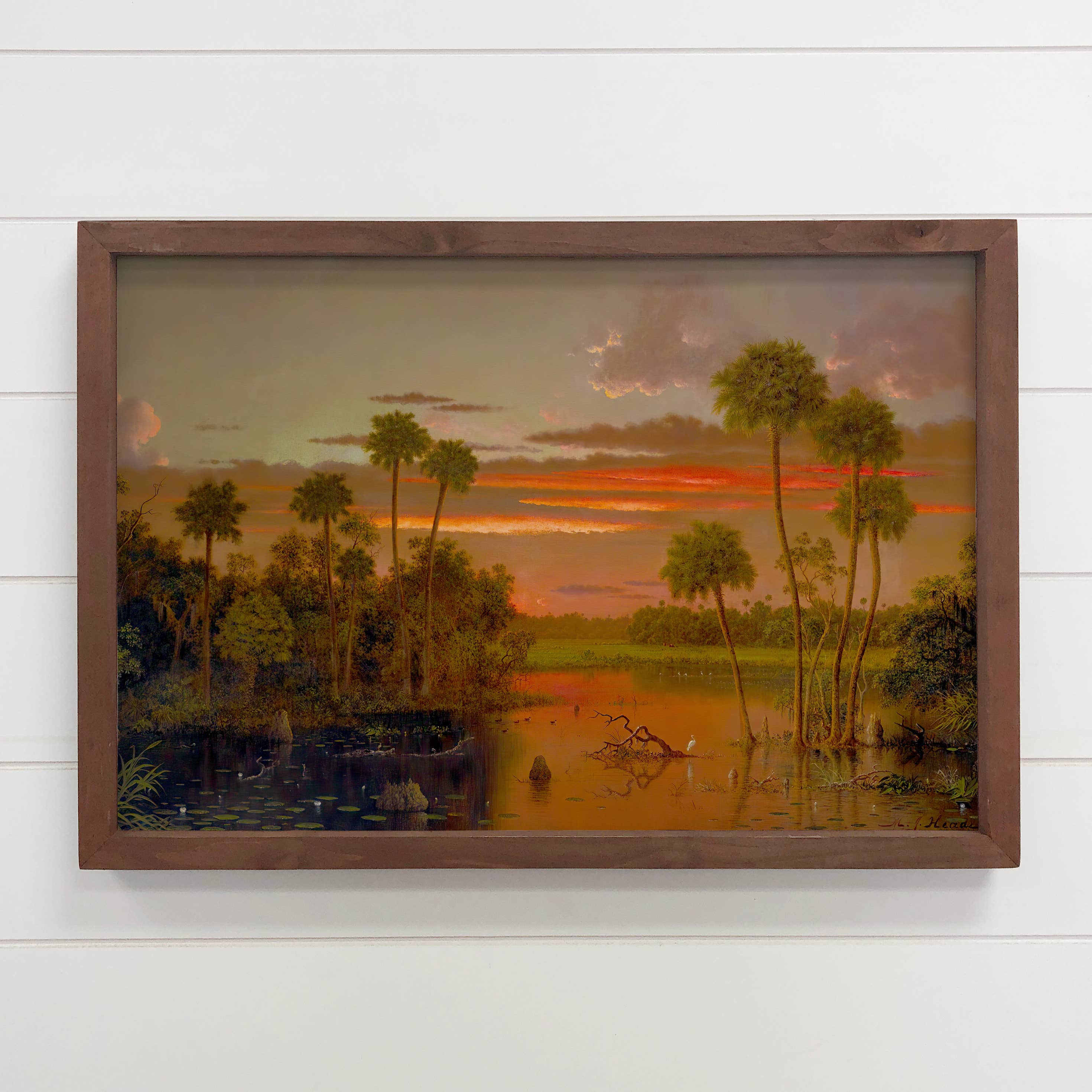 Great Florida Sunset - Landscape Canvas Wall Art - Framed