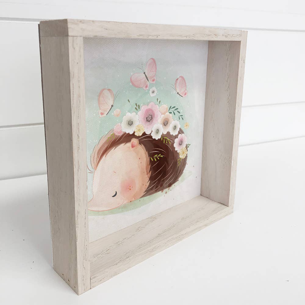 Baby Animal Collection- Sweet Baby Hedgehog- Nursery Print