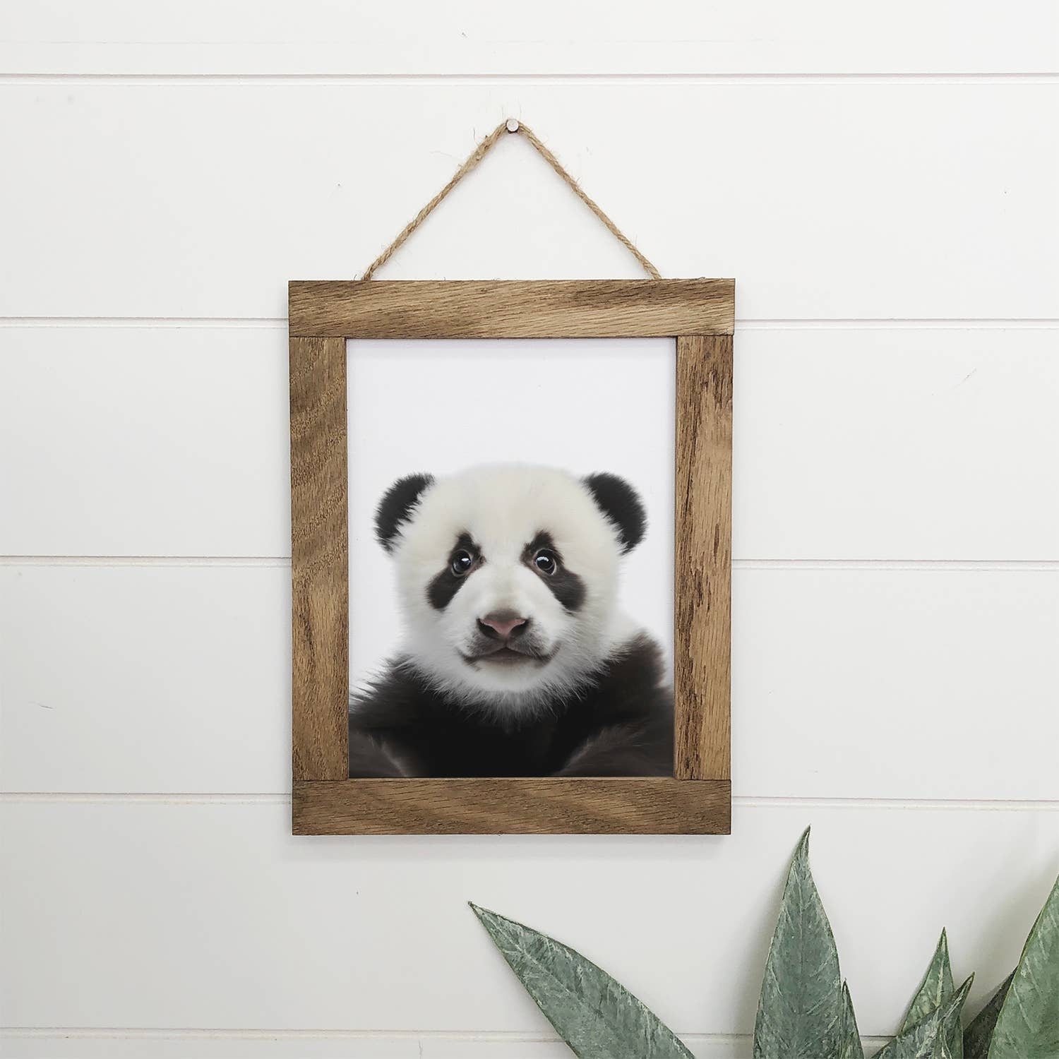 Baby Panda Wood Sign Cute Animal Wall Art for Nursery