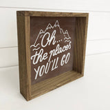 Oh the Places You'll Go Small Canvas Mountain Decor