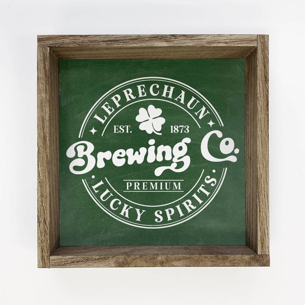 Leprechaun Brewing Company - St. Patrick's Day Canvas Art