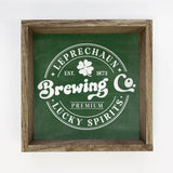 Leprechaun Brewing Company - St. Patrick's Day Canvas Art