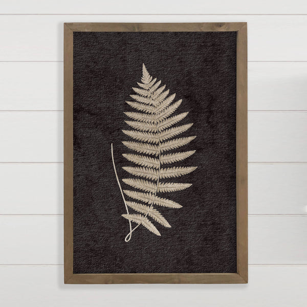 Fern Leaf I - Framed Nature Wall Art - Ranch House Wall Art