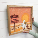 Wild West Ghost - Canvas Art with Wood Frame - Seasonal Art