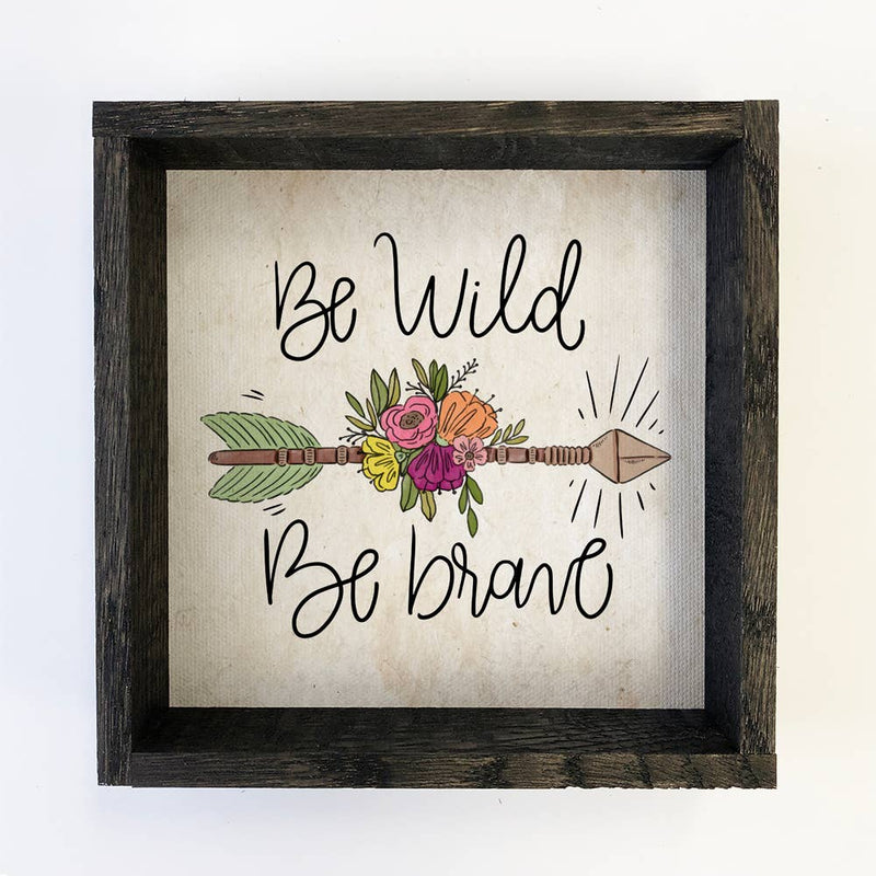 Be Wild Be Brave Little Girl Room Small Decor