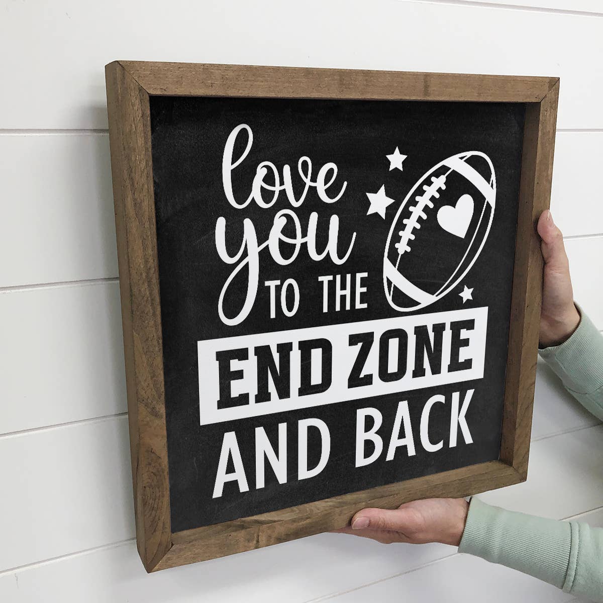 Love You to the End Zone and Back - Valentines Day Football