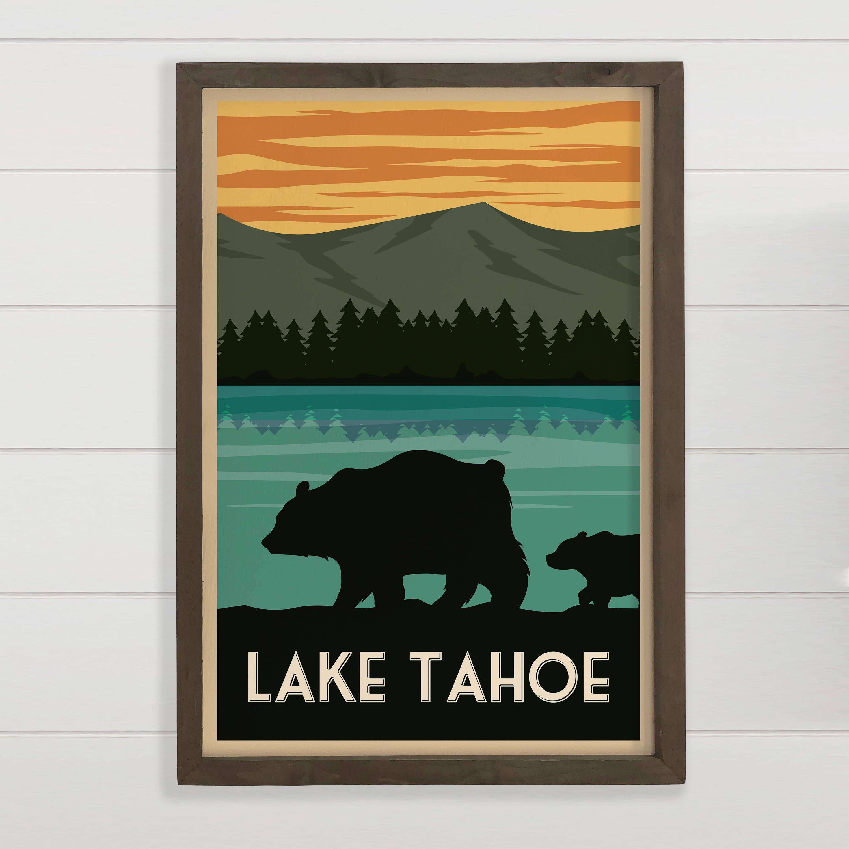 Lake Tahoe Graphic Poster - Custom Graphic Sign - Graphic