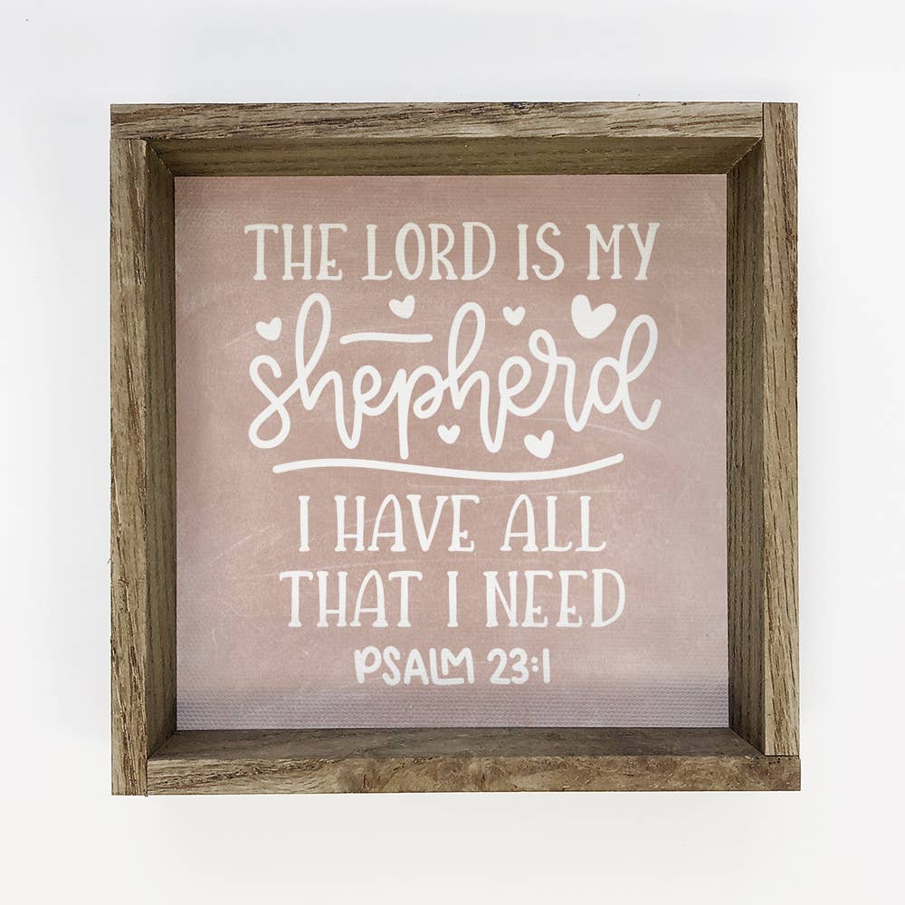 The Lord Is My Shepard Wall Art - Scripture Canvas Art