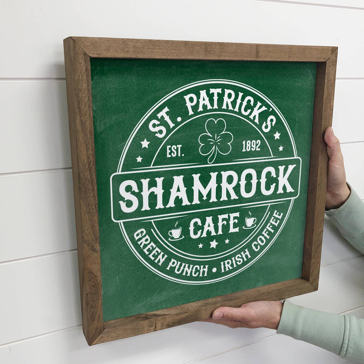 St. Patrick's Shamrock Cafe Coffee - St. Patrick's Day Art