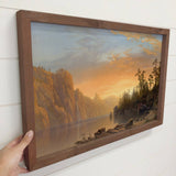 California Sunset - Nature Canvas Wall Art - Wood Framed