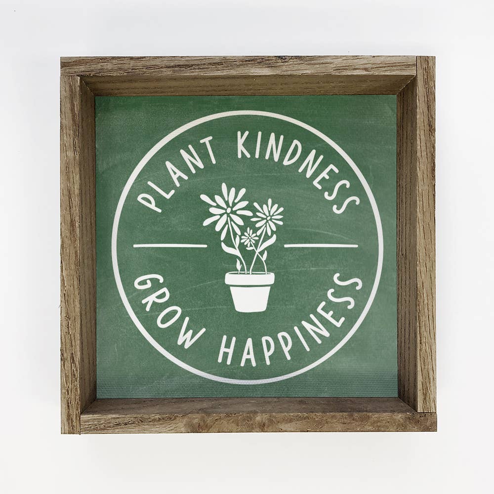 Plant Kindness - Simple Word Art - Kindness Wall Art