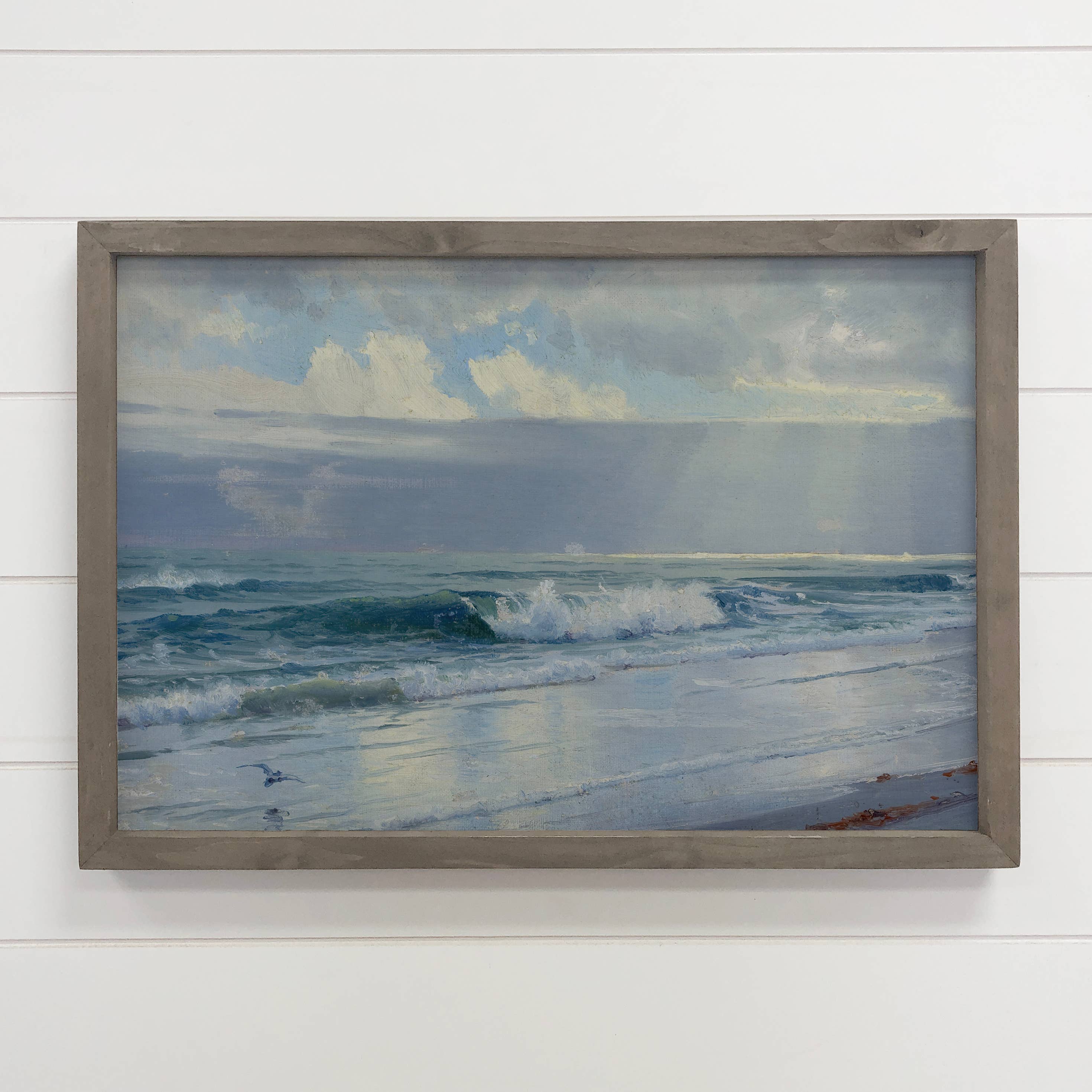 Rhode Island Waves - Beach House Decor - Framed Nature Art