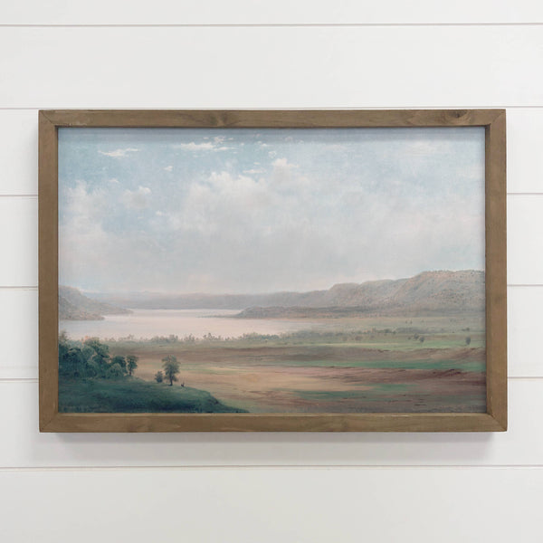Lake Pepin Minnesota - Lake Canvas Art - Wood Framed