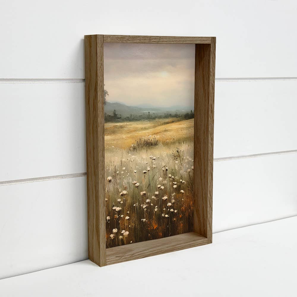 Wildflower Solace - Wildflower Canvas Art - Wood Framed Art