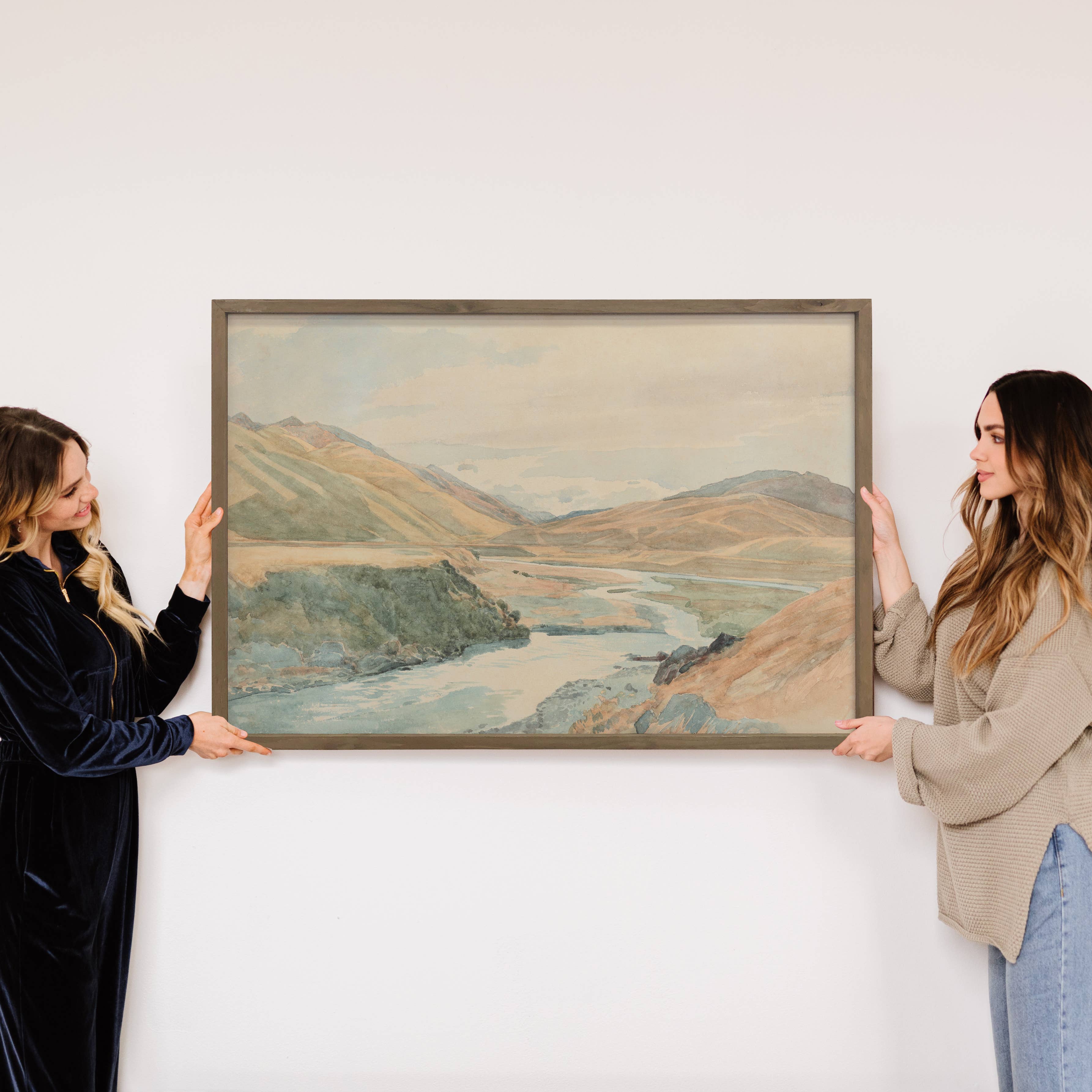 Intermountain West - Mountain Landscape Canvas Art - Framed