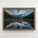 Avalanche Lake - Framed Nature Photograph - Cabin Wall Art