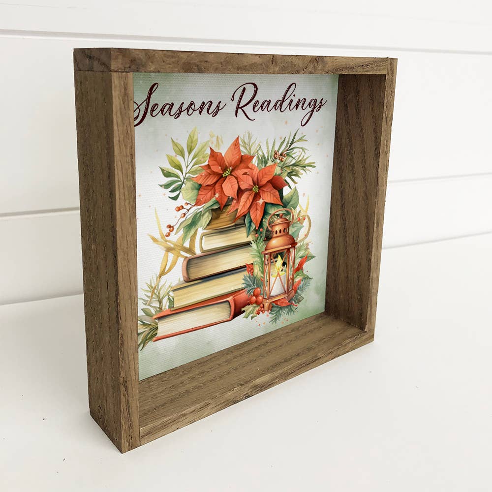 Seasons Readings Christmas Books - Christmas Canvas Wall Art