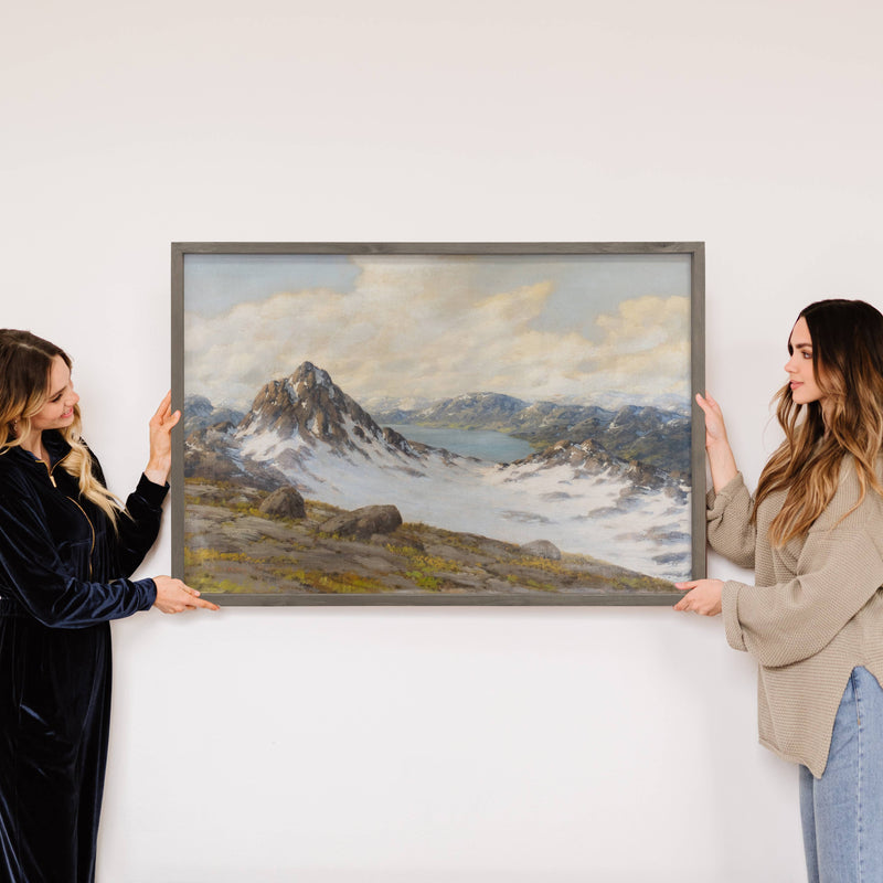 Norwegian Glacier - Frozen Landscape Canvas Art - Framed Art