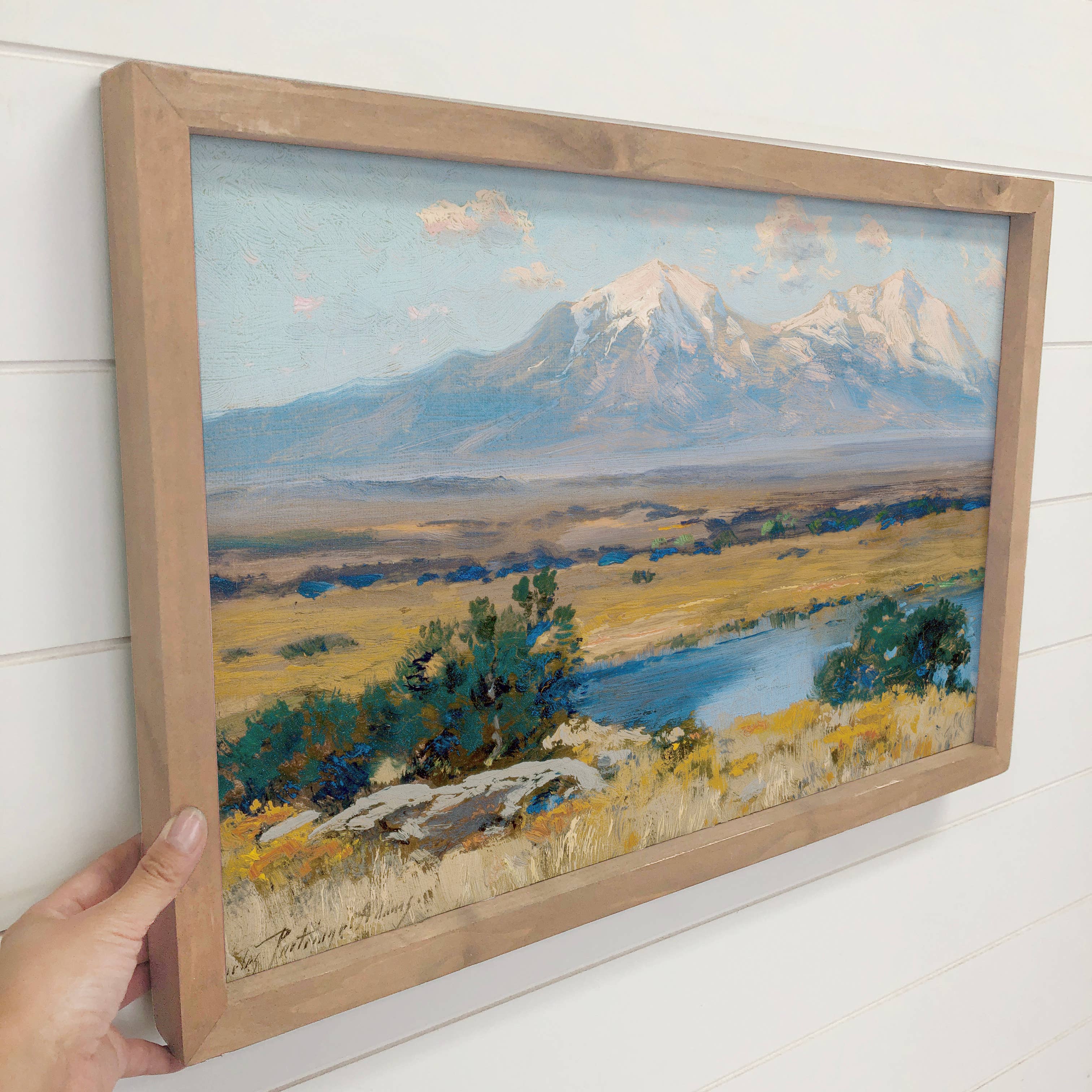 Colorado Spanish Peaks - Framed Nature Decor - Farmhouse Art