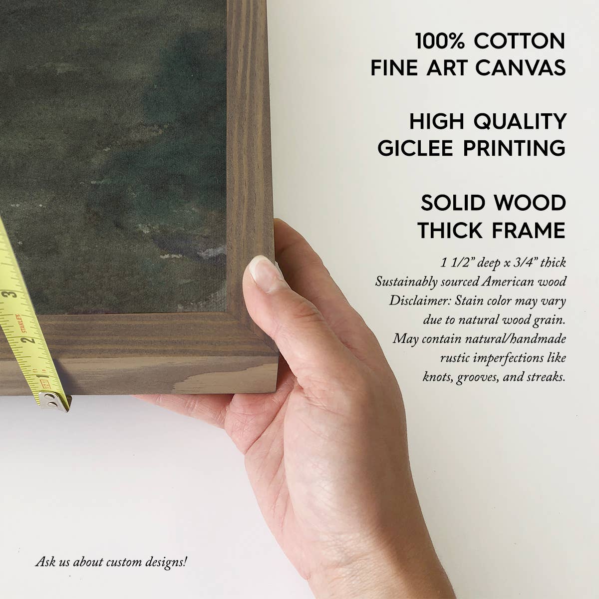 Leaping Trout - Cabin Canvas Wall Art - Wood Framed