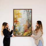 Fall Change is Beautiful -Framed Nature Art - Cabin Wall Art