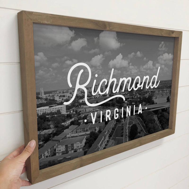 Custom City Any City Richmond Virginia Skyline - Home Décor