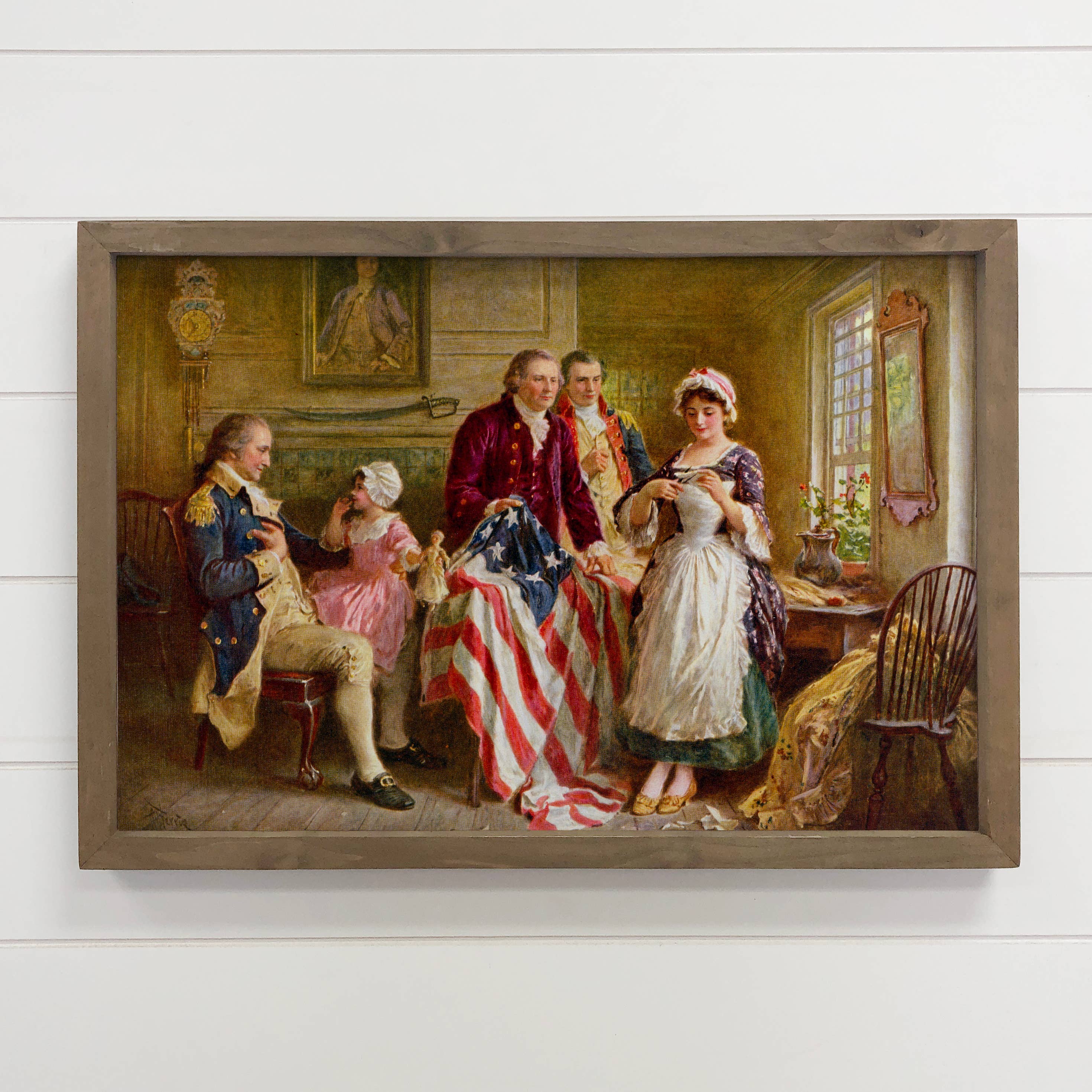 Betsy Ross American Flag Painting - Patriotic Painting Decor