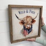 Wild and Free Highland Cow - Cute America Farm Animals