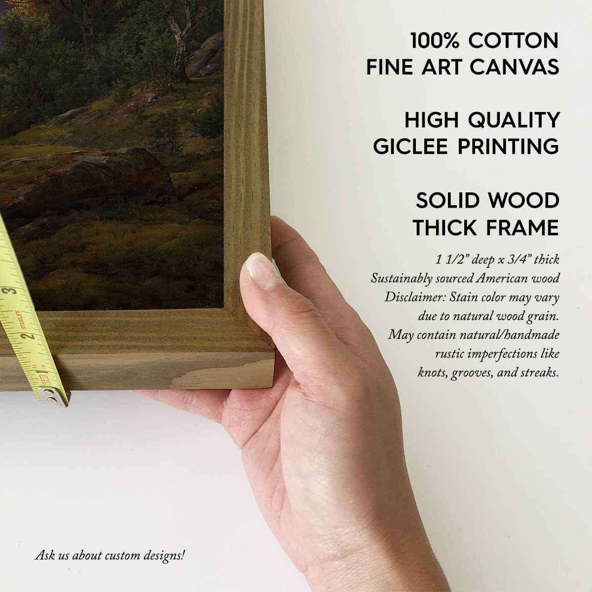 Rainbow in the Mountains -Nature Landscape Canvas Art