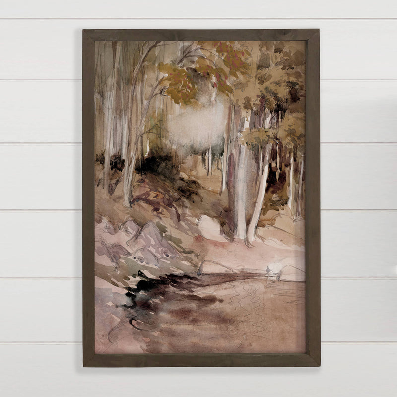 In the Woods - Nature Canvas Art - Wood Framed Wall Decor