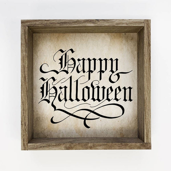 Happy Halloween Calligraphy - Fancy Halloween Word Art