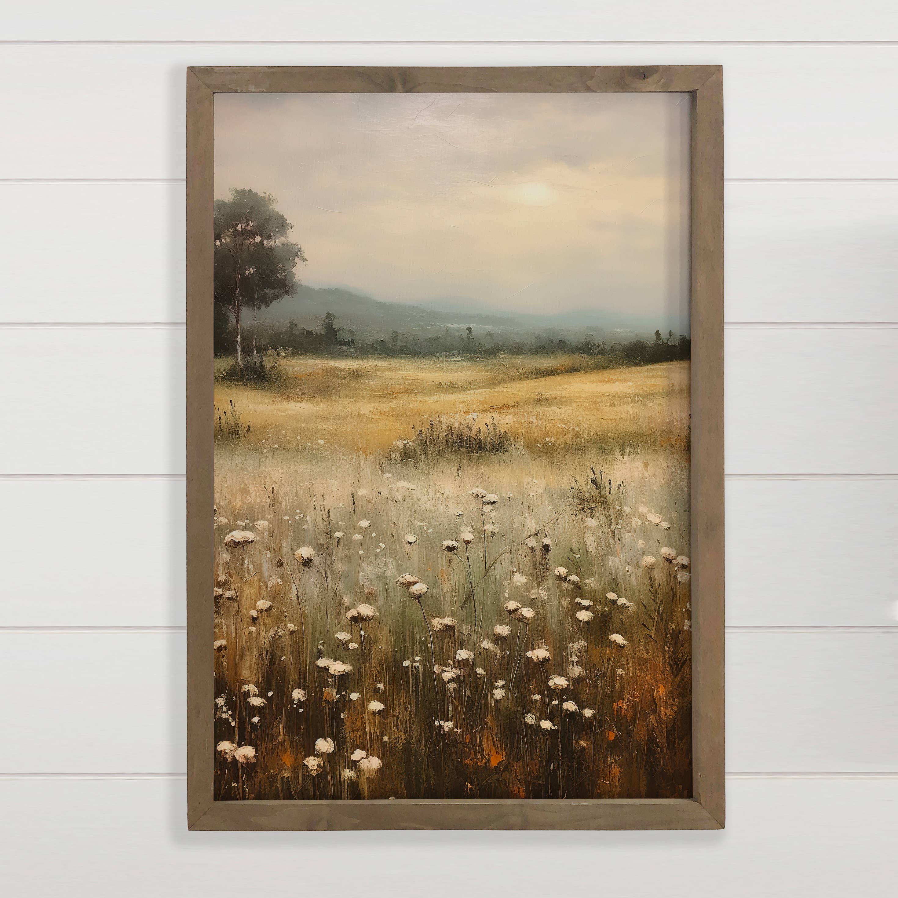 Wildflower Solace - Wildflower Canvas Art - Wood Framed Art